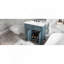 Meuble-lavabo 36 po avec lavabo, armoire de salle de bain avec tiroirs, cadre solide et panneau de fibres à densité moyenne, bleu gris-129184700