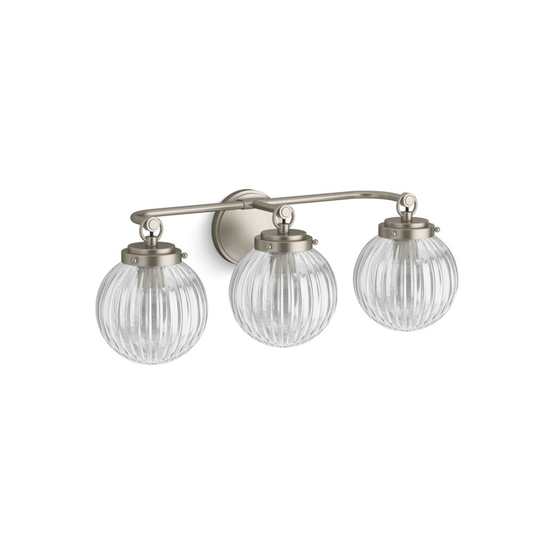 Embra By Studio McGee Three-Light Sconce, Brushed Nickel