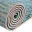Tapis contemporain Araceli de couleur bleu océan-71264240