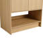 Meuble-lavabo autoportant en contreplaqué de 30 po, armoire à 2 portes, surface à eau, facile à installer, conception américaine, assemblage de finition chêne, agencement de couleurs chêne