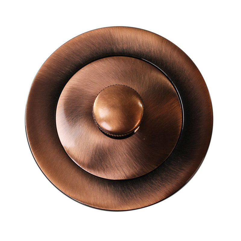 1-1/2" NPSM Twist & Close Bathtub Drain - Coarse Thread, Antique Copper