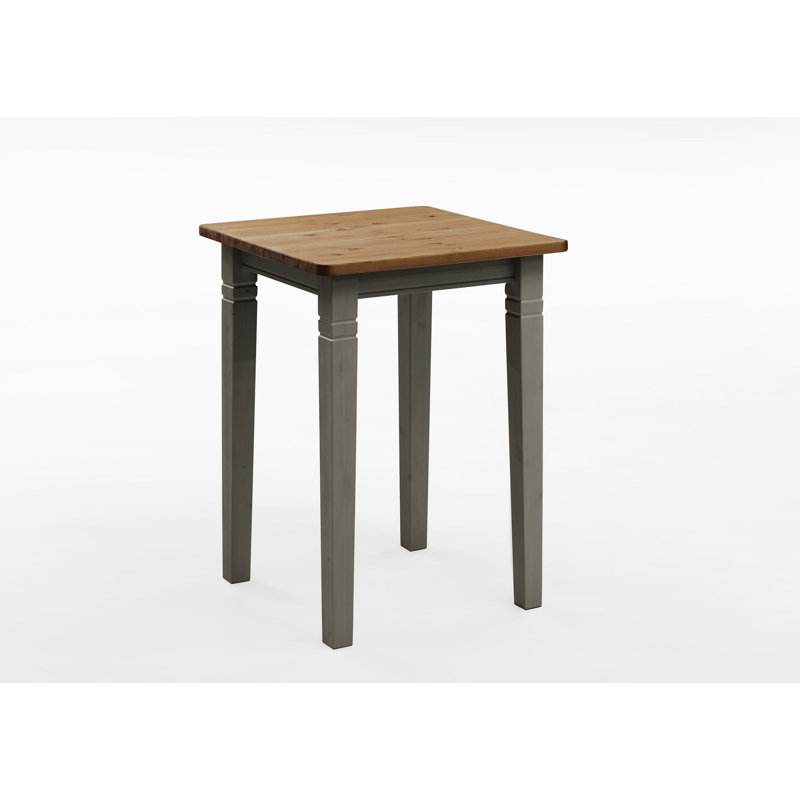 Polebridge Solid Wood Base Dining Table, Grey/Leach-coloured