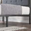 Alexandra Upholstered Faux Leather Headboard Bed Frame-944723227