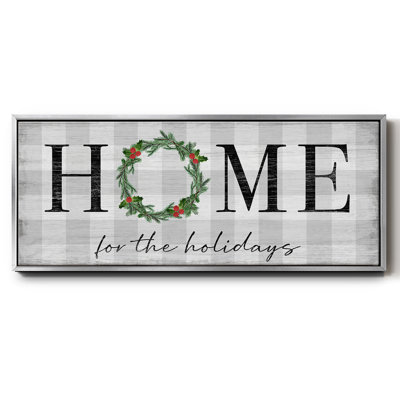 Home for the Holidays- Framed Canvas