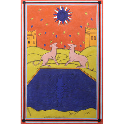 The Moon (Tarot Card Illustration) | Watercolor On Paper