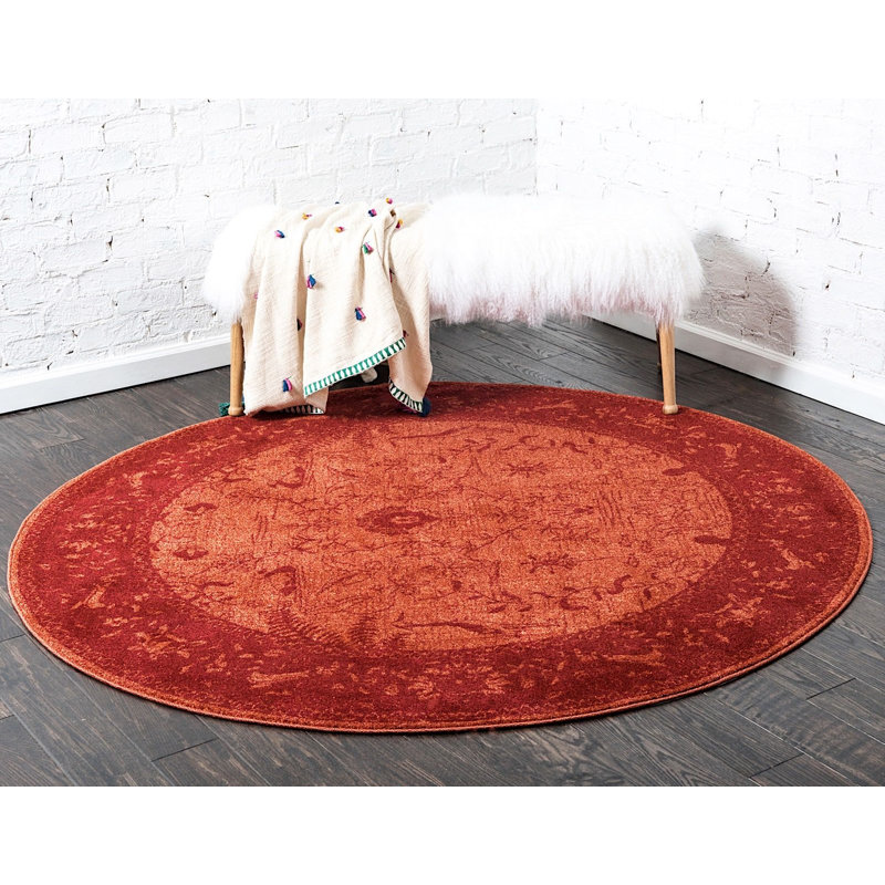 Amika Oriental Indoor Rug, Round 6'