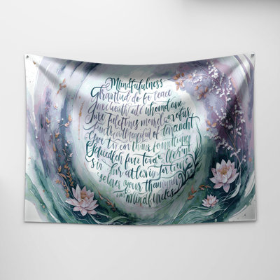 Tapisserie murale «Thanksgiving Mindfulness gratitude messages»