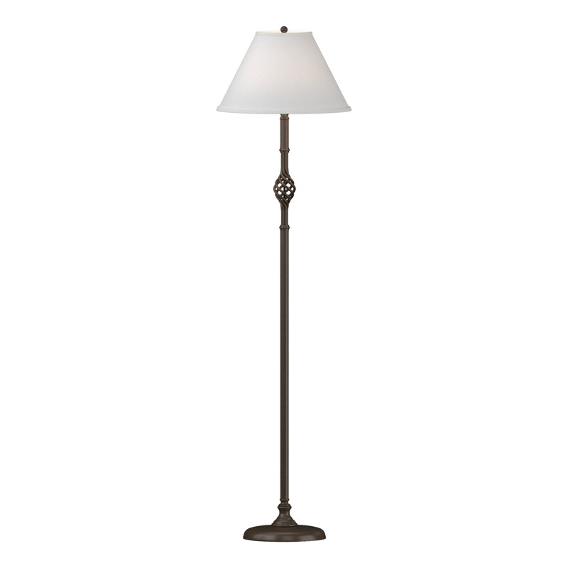 Lampe sur pied 45 "Twist Basket, Anna ton naturel, Bronze