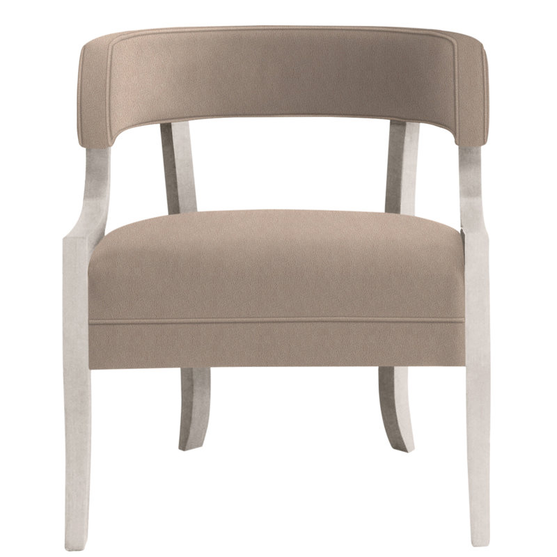Thom Filicia Home 25"Otisco Chair, Dove Gray, Navada Mushroom