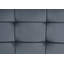 Banc en velours Brantley et finition gris sable