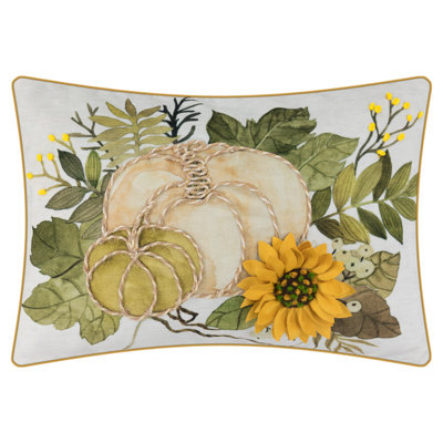 Argonia Appliqued Polyester Velvet Pillow Cover