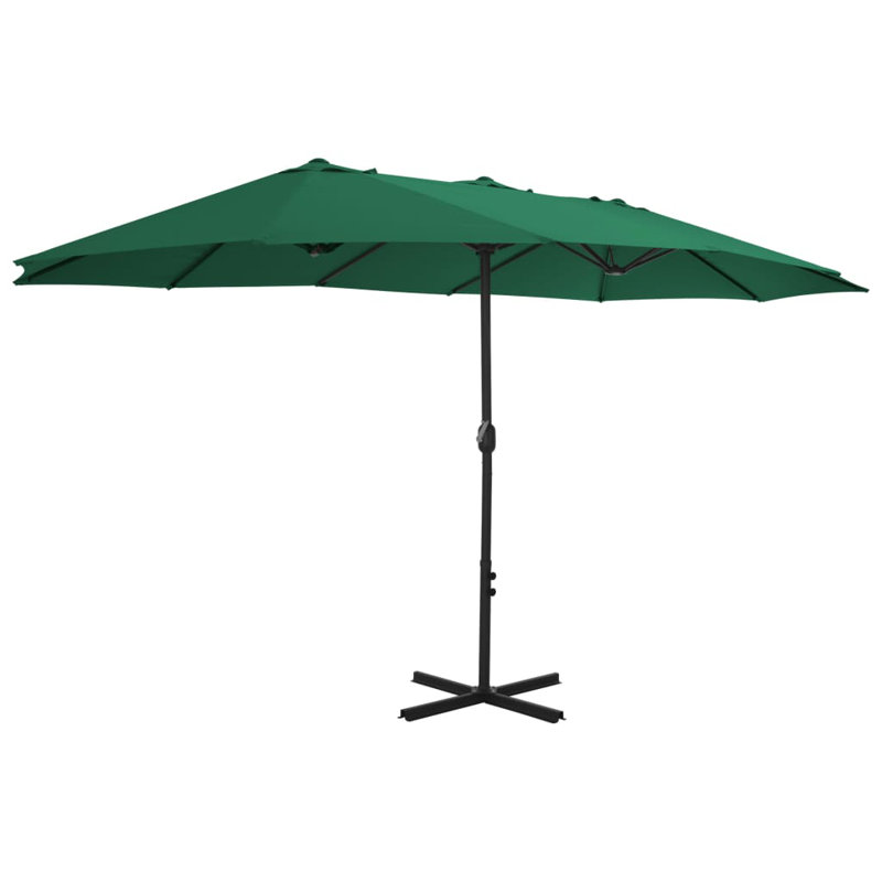 Parasol de marché 106,3 po x 181,1 po, Vert