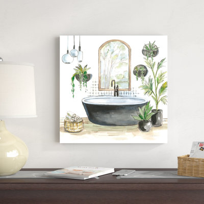 «Black Bathaign II» par Silvia Vassileva, peinture sur toile tendue