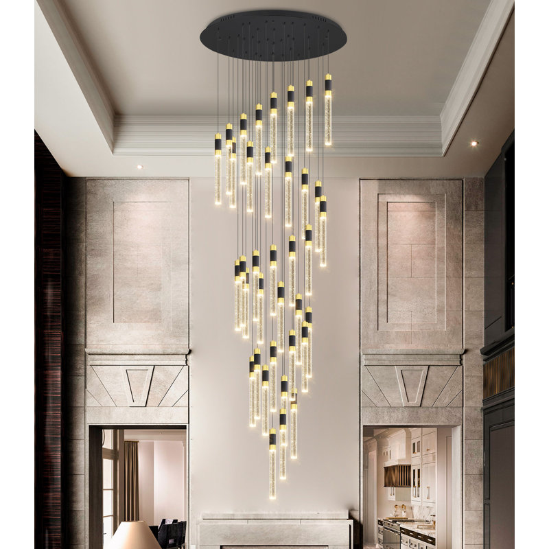 32-lights Glam Chandelier Crystal Led Dimmable Light