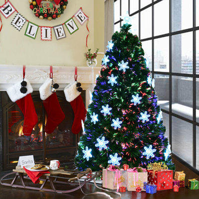 48' H Lighted Artificial Pine Christmas Tree