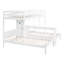 Lit superposé simple au-dessus de simple avec bureau intégré, tablettes de rangement et lampe de lecture à DEL, blanc-2132915945
