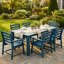 Ensemble de table de salle à manger de patio six pièces-680667389