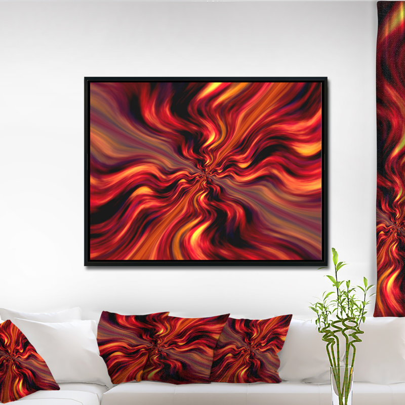 Corwin, «Red Infinity Illustration», impression, H 30 po x l 40 po x P 1,5 po, Bois
