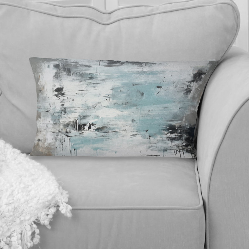 Coussin Serene Subtility In Abstract Light Blue IV
