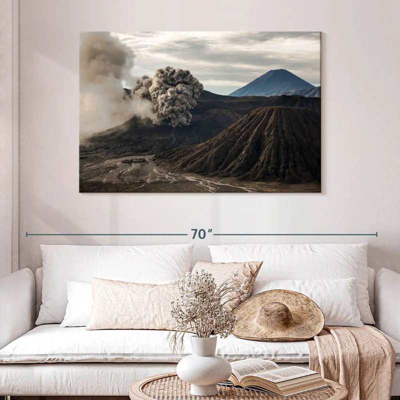 Alvord Volcanic Eruption, 32" H x 48" W
