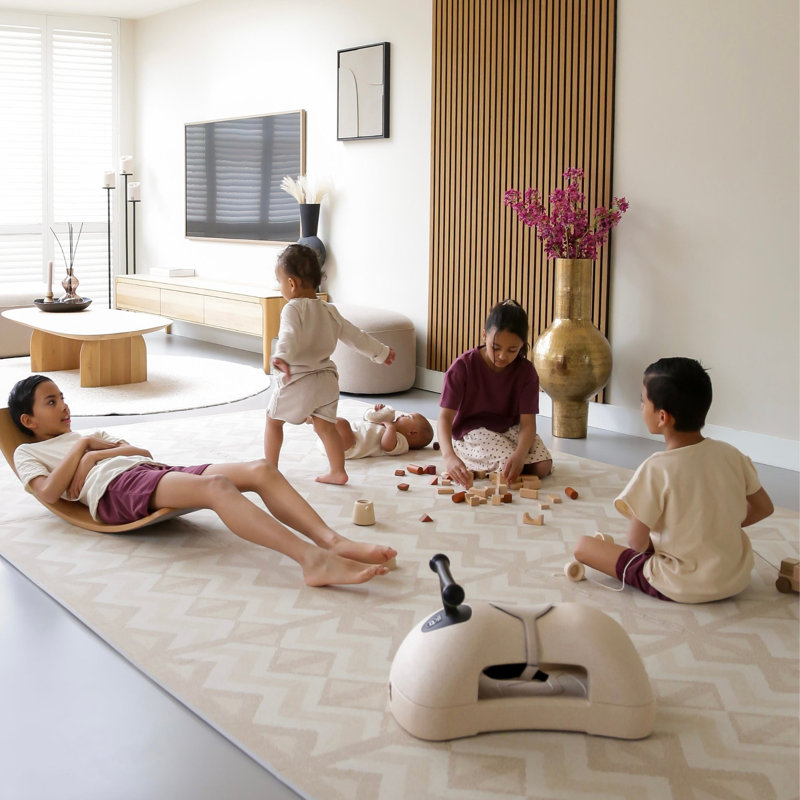 Kilim - Sand - Play Mat, 0.47" H x 144" L x 120" W, Sand
