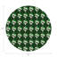 Xmas Ornament Vegan Leather Round Pebble Placemat-868402312
