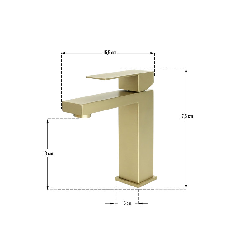 Basin Tap Faucet Teramo, Gold