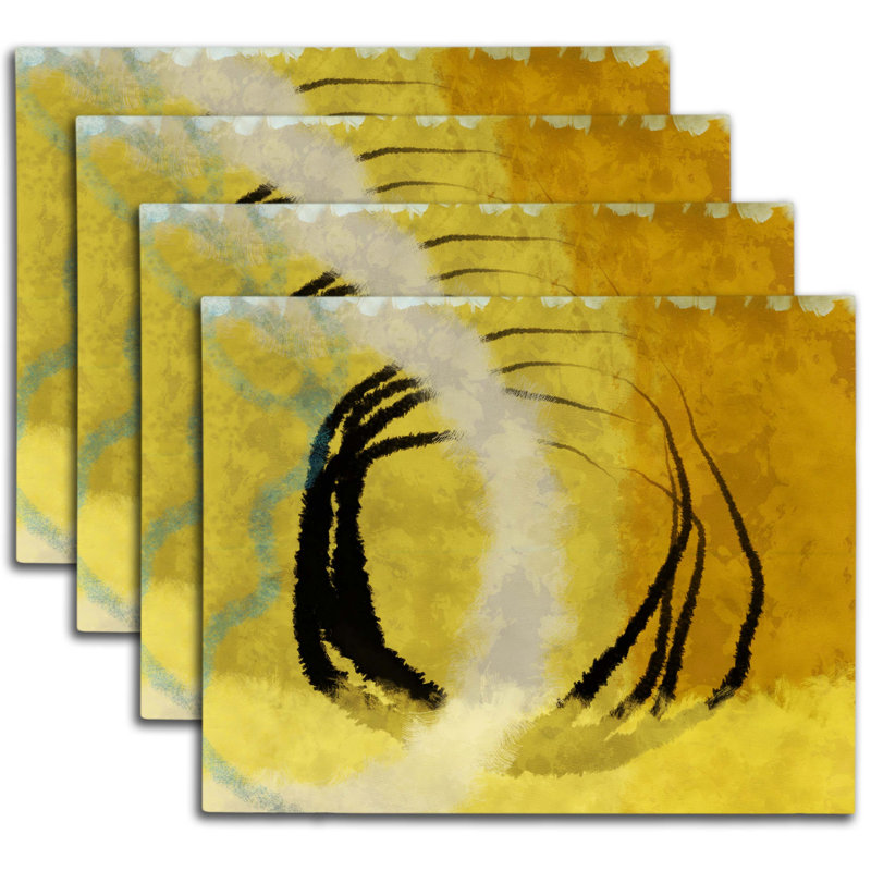 Polyester Abstract Rectangle Placemat