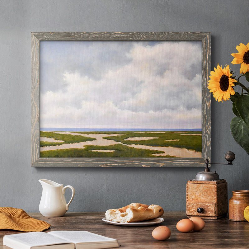 Beach Dunes, reproduction d'art sur toile, H 22 po x l 32 po, Gris