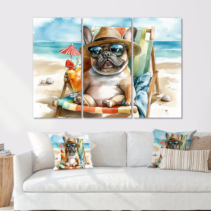 Sauve - ensemble d'art mural animaux côtiers, Métal métal, H 32 po x l 48 po x P 1 po