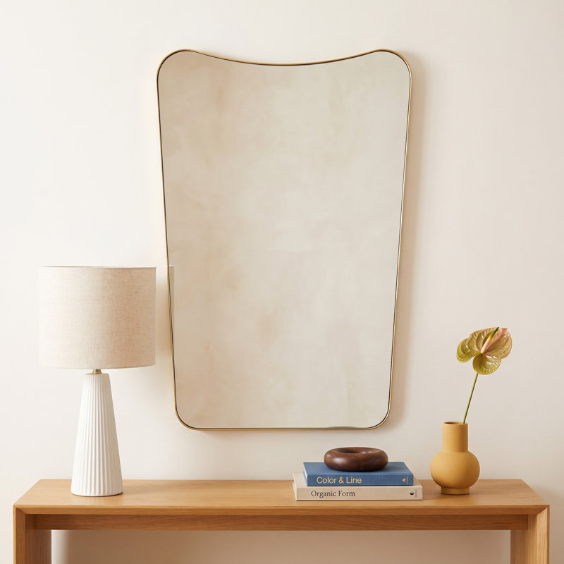 Adna Metal Curved Wall Mirror