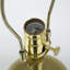 Lampe de table or et noir 16 x 16 x 29,8 po avec disque contemporain