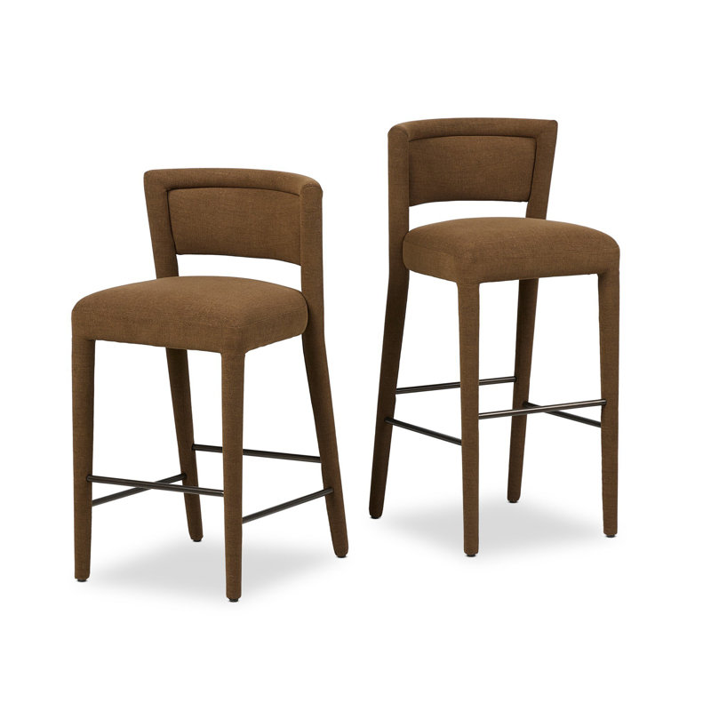 Beverly Stool-Crypton Wayfarer Snow-Bar, Bar Stool (31.5" Seat Height), Crypton Nomad Mushroom