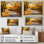 «Golden Autumn Road Into The Forest III» - art mural route-43358679-43358678