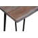 Blondeau Acacia Solid Wood Top Metal Base Dining Table
