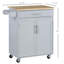 Îlot de cuisine avec chariot, tiroir, armoire de rangement et porte-serviettes-1756945316