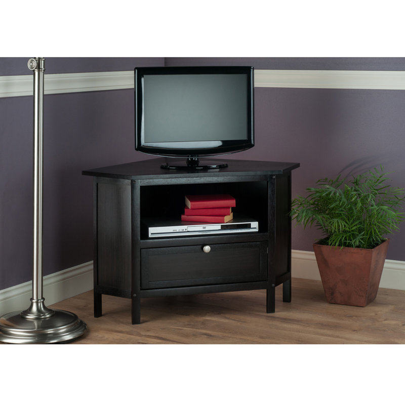 Pegah Unfinished Corner TV Stand for TVs up to 28"