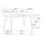 Thomson Dark Walnut Extension Leaf Dining Table-854346329
