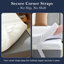 Surmatelas en mousse Muniz, housse de matelas amovible, surmatelas en mousse haute densité avec 4 coins antidérapants-2080553549-2140206161