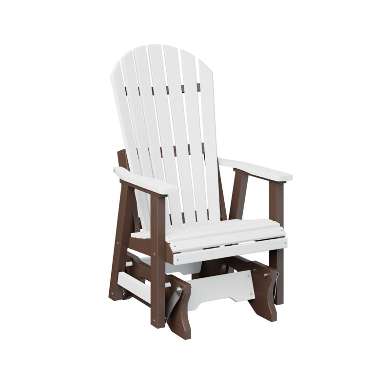 Fauteuil coulissant simple berlinois berlinois, White Top/Chocolate Brown Base