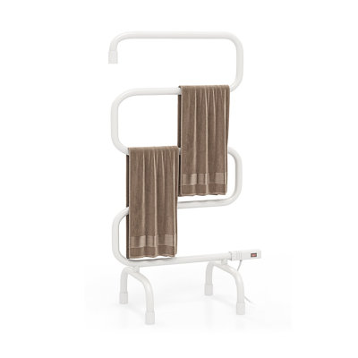 100W Electric Towel Warmer Drying Rack with Overheat Protection