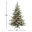 7.5 Ft. Snowy Milford Spruce Tree With Clear Lights