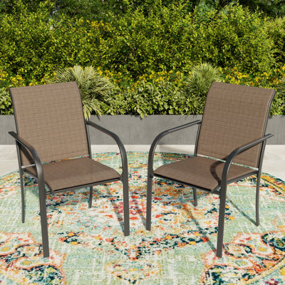 Teshauna Outdoor Dining Chair by Winston Porter