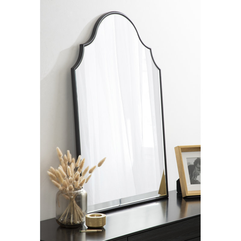 Miroir d'appoint Aleeza, Noir, 30 po x 20 po