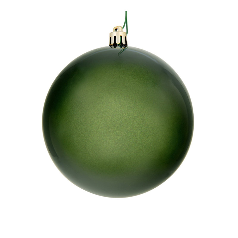 Holiday Décor Ball Ornament, 3" H x 3" W x 3" D, Juniper Green