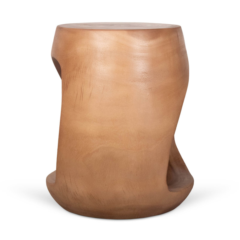 Organic Cut Out Side Table, Brown
