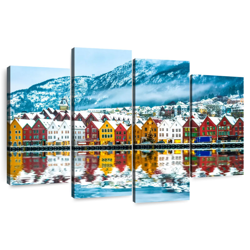 Gillard Bergen In Winter, 27" H x 43" W