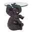 Fateh Glass Top End Table