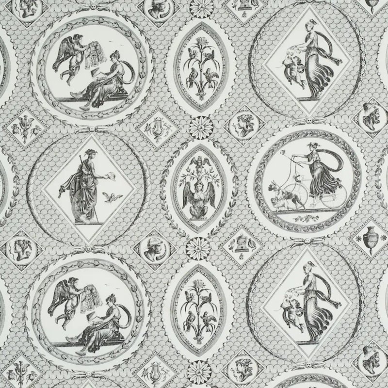 Tissu 100% coton Les Scenes, Noir