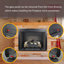 33 Inch Infrared Electric Fireplace Insert, Touch Panel Home Decor Heater,Smokeless Firebox .With Fixed Trim Kit .With Crackling Sound